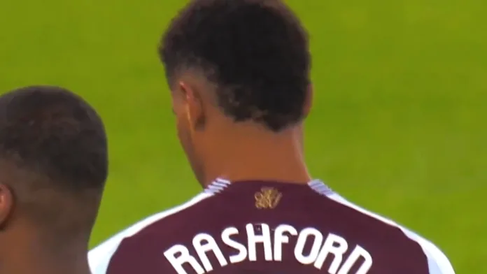 Marcus Rashford imponerte i sin første start for Aston Villa mot Liverpool.